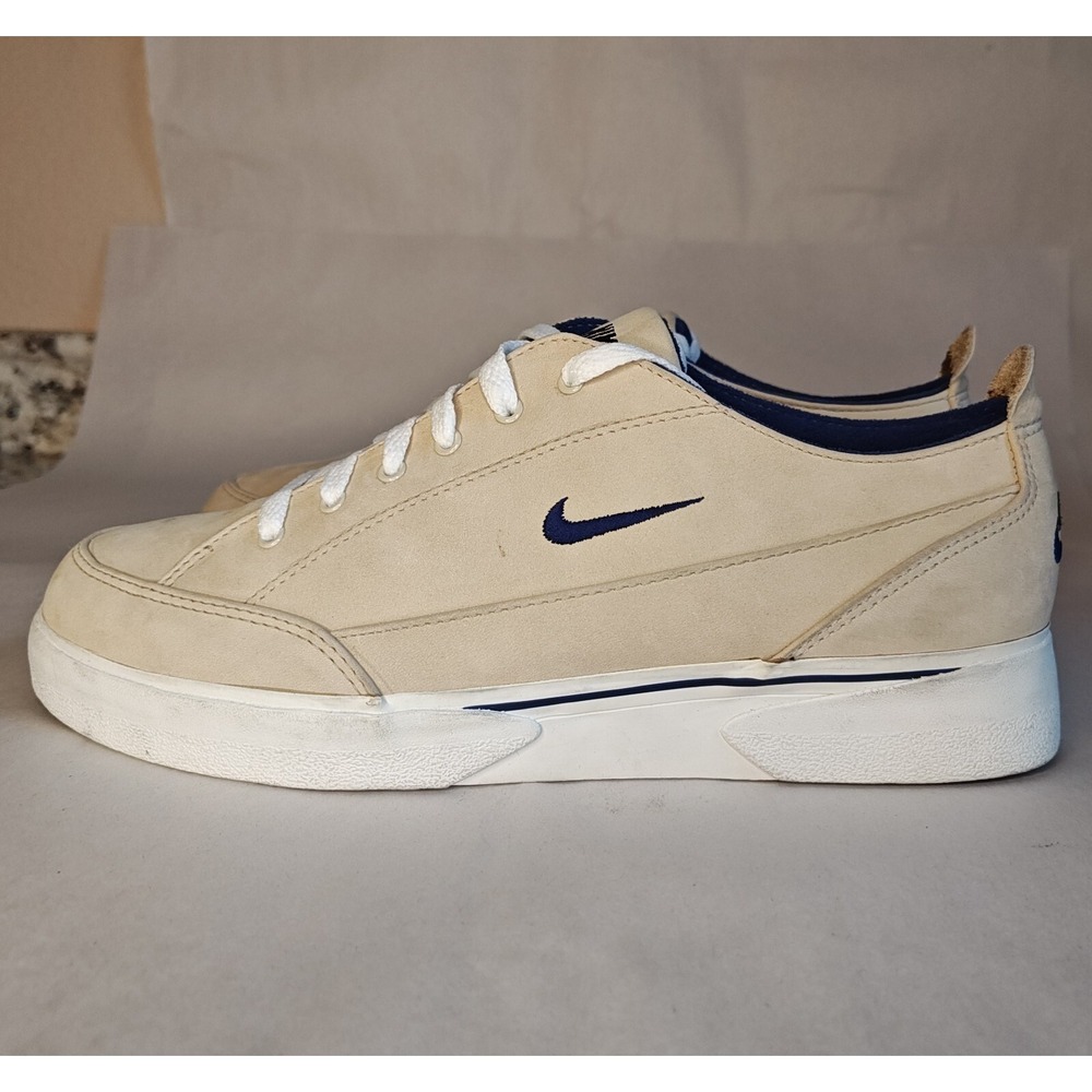 Nike SCRQC Sneakers Mens 9 Tan Navy Blue Suede Vintage 1994 941024-BA-D - Picture 6 of 12